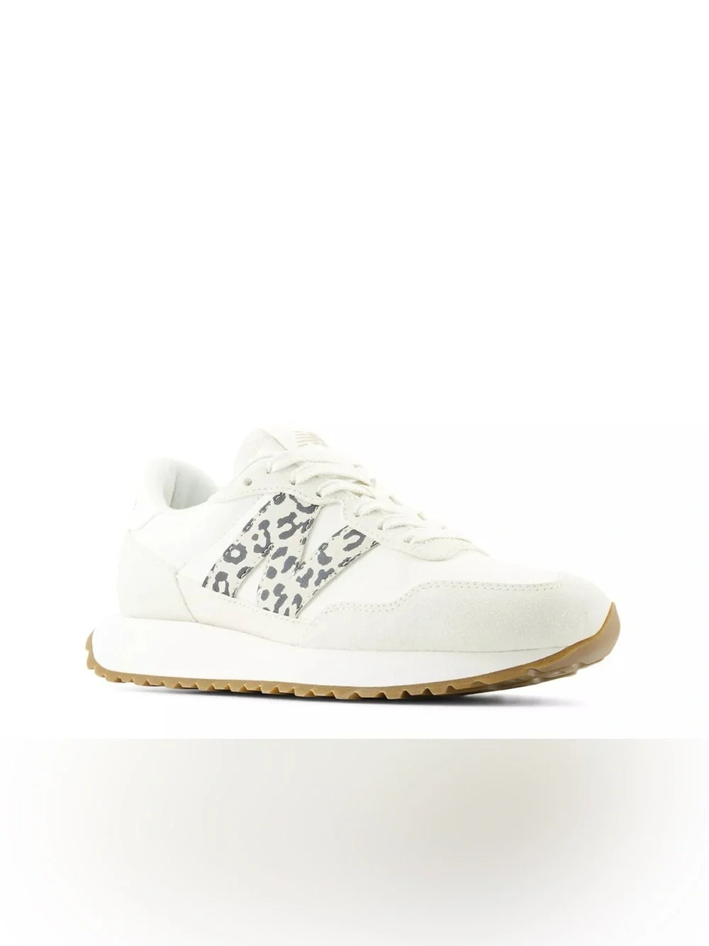 New Balance 237 Women’s Low Top Lace-Up Sneakers Leopard Accent, Size 9, Causal